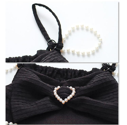 Summer Girls Suspender Dress Foreign Style Princess Unkempt Dress Girl Black Dress Dress