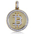 Gold-plated micro-inlaid zircon men's hip-hop necklace pendant
