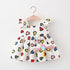 Baby Girl Summer New Printed Dress Cartoon Backpack Skirt Two-piece Set