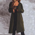 Autumn and winter solid color long sleeve hooded knitted cardigan