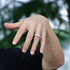 925 silver micro inlaid zircon ring sterling silver jewelry hip hop personality men's ring