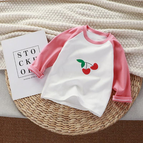 Children's Backing Shirt Long Sleeve Warm Pullover