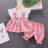 Girls summer casual suit two-piece set