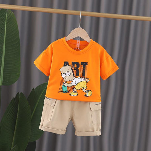 Children's Short Sleeve Set Two-Piece Set
