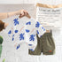 Summer children's clothing jacket shorts two-piece set