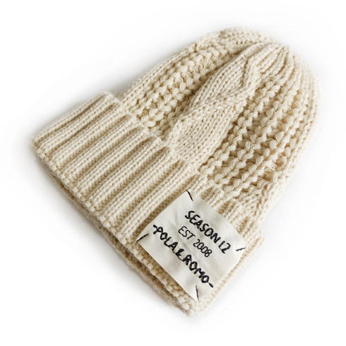 Cloth label knitted wool hat 14.96-18.11 inches