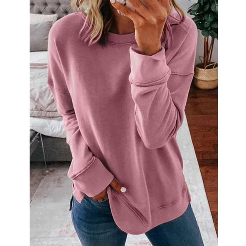 Spring and Autumn Women's Top Turtleneck Solid Color Long Sleeve T-shirt
