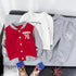 Spring and Autumn Boys Long Sleeve Cardigan Sports Leisure Two-Piece Set