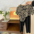 Girls Summer Leopard-Print Short-Sleeve Pants Set