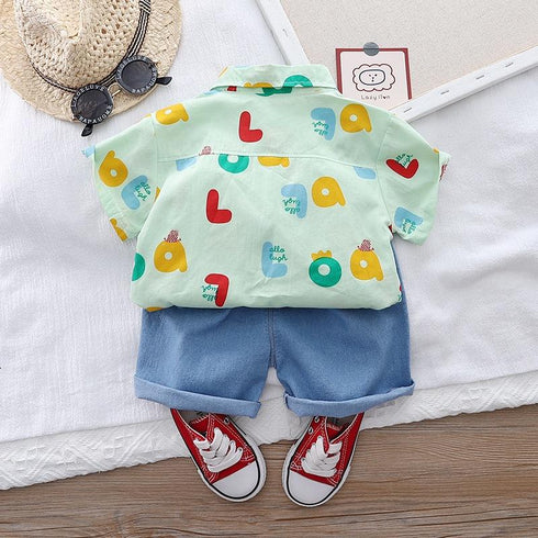 Children's Wear Boys' Summer Shirt Set