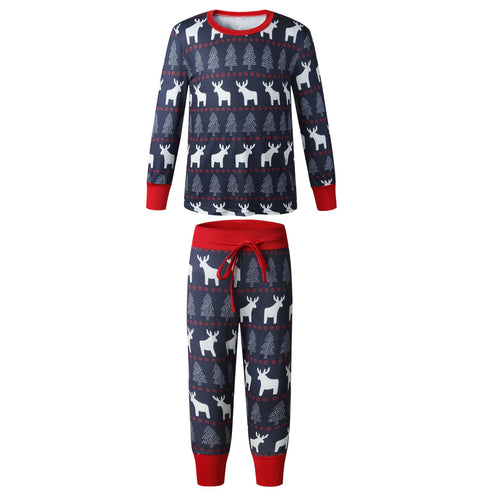 Christmas parents wear home clothes