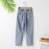 Girls Spring And Autumn Holes Denim Pants