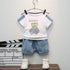 Children's Summer Short Sleeve Denim Shorts Set