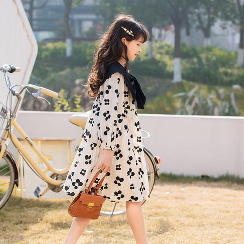 Girl's Spring Dress Floral Skirt