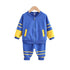 Spring and Autumn Children's Long Sleeve Zipper Wear Set Two-Piece Set