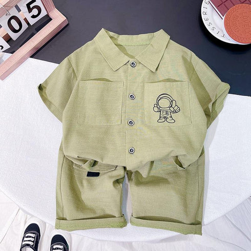 Boys summer suit short sleeve two-piece set