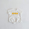Infant jumpsuit cotton short sleeve chicken printed ha clothes climbing suit