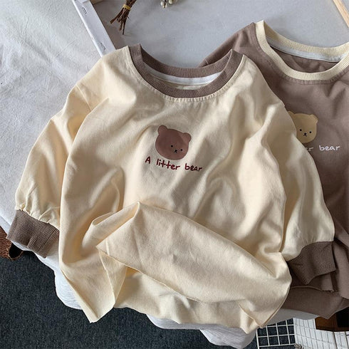 Spring and Autumn Long T-shirt Cartoon Long Sleeve Jacket