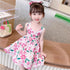 Girls Summer Dress 2022 New Girls Sweet Printed Princess Dress