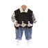 Spring and autumn boys casual sweater waistcoat set of three