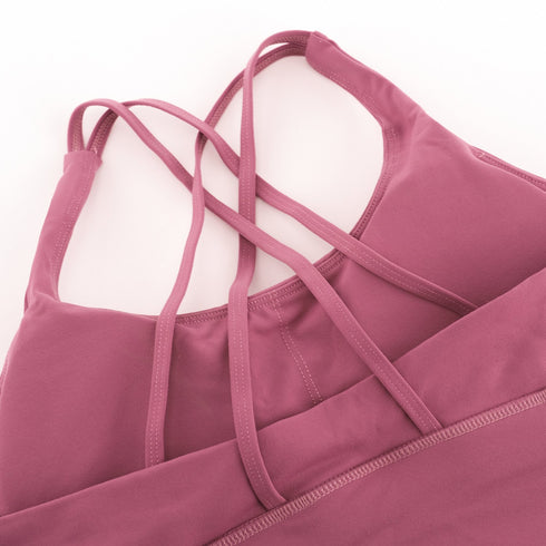 Young Women's New Sports Underwear Women's Multi-strap Cross Back Shock Absorption Sports Yoga Bra