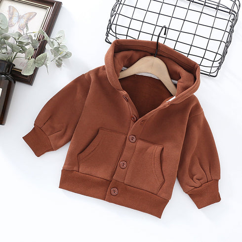 Autumn Boys and Girls Long Sleeve Hooded Jacket