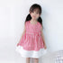 Girl's Sling Dress Summer Sleeveless Plaid Princess Dress