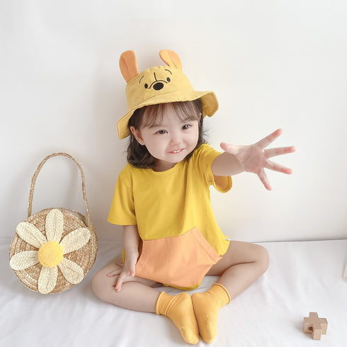 Cute cartoon animal short sleeve hat