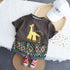 Pony Round Neck Children's Short Sleeved Baby Summer Two-piece Set