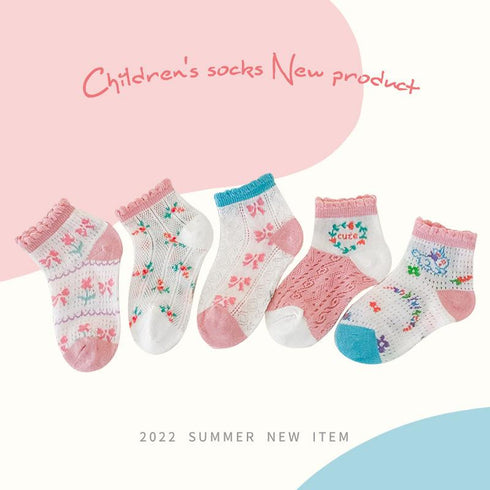 Children's Candy Colored Socks (five Pairs)
