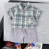 Boys short sleeve shirt two-piece set