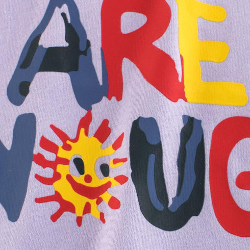 Summer girls letter printed short sleeves