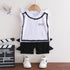 Boys summer suit vest two-piece set