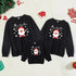 Warm vests cute cartoon Christmas series snowflake printing a family of three parents and children