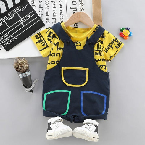Boys summer suit two-piece set