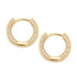 Ring earrings full of zircon hip-hop earrings for men and women