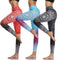 Peekabu Digital printing Sports Tights Stretch Fitness Pants High Waist Running Yoga Pants/Leggings