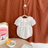 Lotus collar cotton bubble sleeve fart triangle ha coat climbing suit