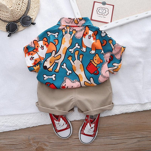 Summer children's short sleeve suit