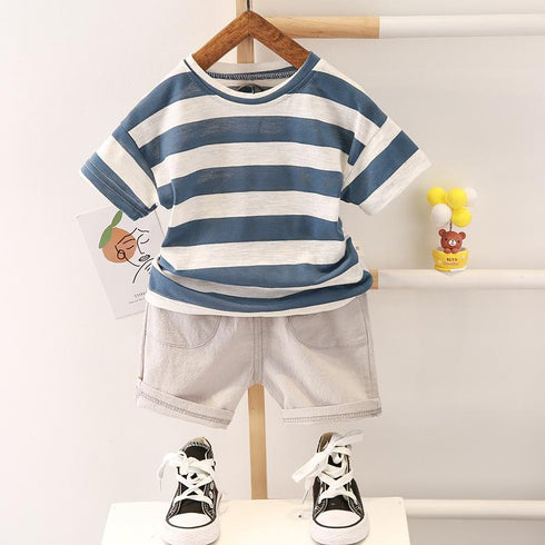 Boys suit summer short sleeve two-piece set