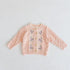 Spring and Autumn Small Flower Embroidered Coat Joker Cotton Yarn Knitted Cardigan