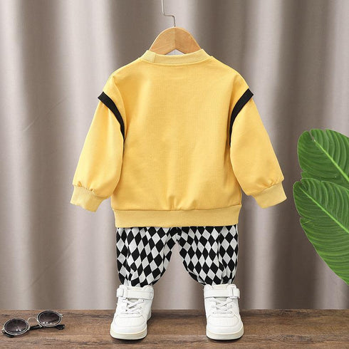 Children's Spring and Autumn Long Sleeve Wear Two-Piece Set