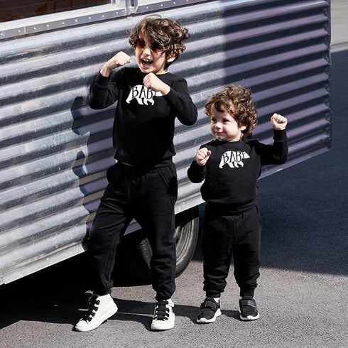 Long-sleeved parent-child sweater