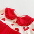 Love suit cardigan coat baby ha clothes climbing suit two-piece set