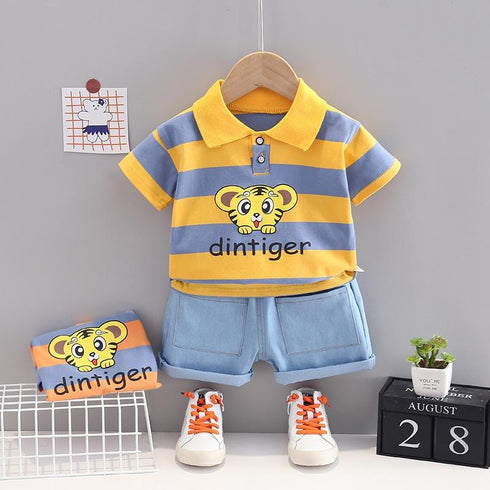 Boys summer T-shirt short sleeve suit