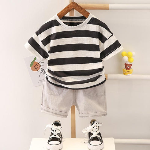 Boys suit summer short sleeve two-piece set