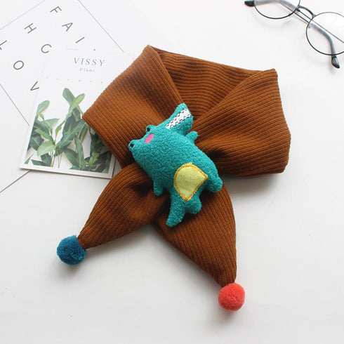 Children's Scarf With Plush Character