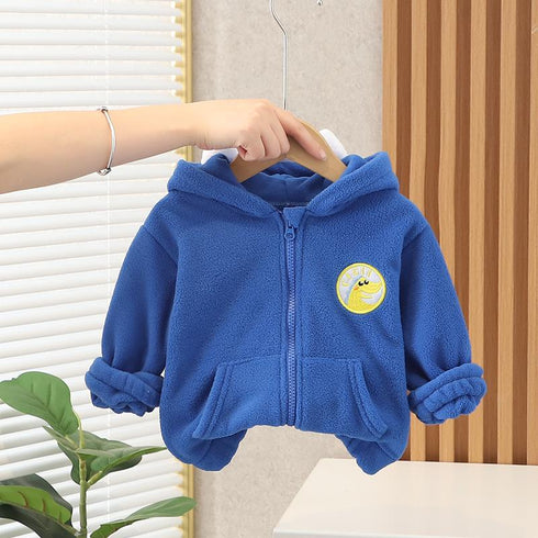 Boys' Winter Thickened Cardigan Top