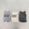 Summer Sleeveless Vest And Shorts Set Letter Wave Point Leisure Pit Strip Two-piece Set