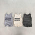 Summer Sleeveless Vest And Shorts Set Letter Wave Point Leisure Pit Strip Two-piece Set